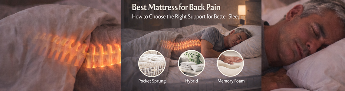 Best Mattress for Back Pain — How to Choose the Right Support for Better Sleep
