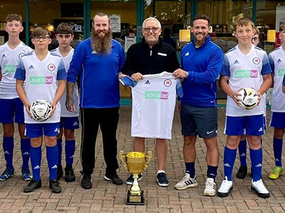 Now to Bed sponsoring local youth football team