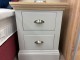 TCH Furniture Coelo Bedside Table 2 Drawers ( PAIR ) Small in Natural Stone - Clearance