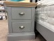 TCH Furniture Coelo Bedside Table 2 Drawers ( PAIR ) Small in Grey - Clearance