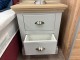 TCH Furniture Coelo Bedside Table 2 Drawers ( PAIR ) Small in Natural Stone - Clearance