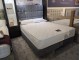 Harrison Spinks Shallow True Edge Sprung Base with matching Roma Deep headboard in Waves Fabric