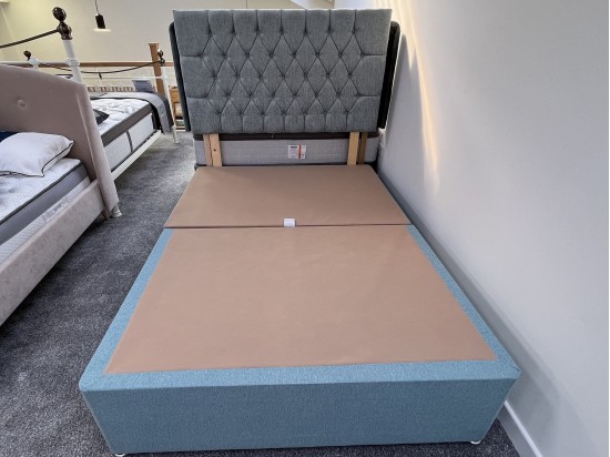 Teal 2 Drawer Base with Lana Headboard – Clearance Offer