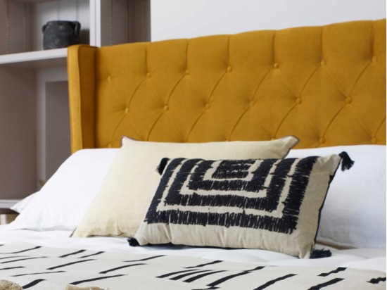 Harrison Spinks Westminster Deep Floor Standing Winged Headboard