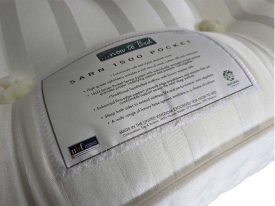 Now to Bed Sarn 1500 Pocket Sprung Mattress