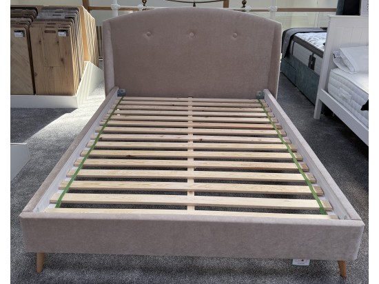Silentnight King Size Bed in Soft Pink with matching Rochester headboard